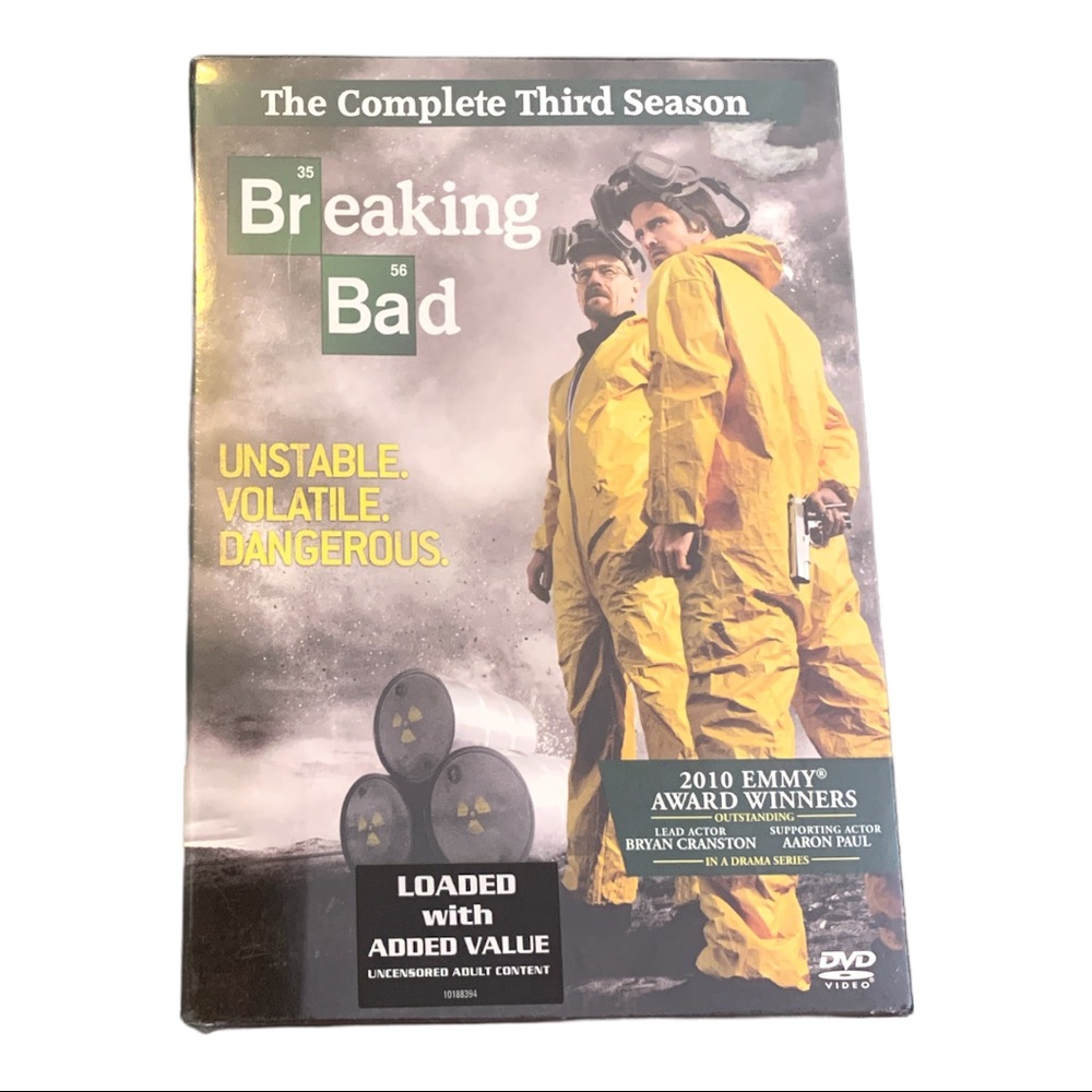 NWT Breaking Bad: The Complete Third Season DVD Video uncensored bonus content
